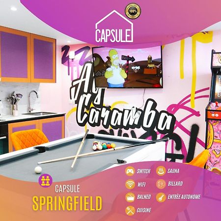 Capsule Springfield - Balneo -Sauna - Billard Douai Bagian luar foto